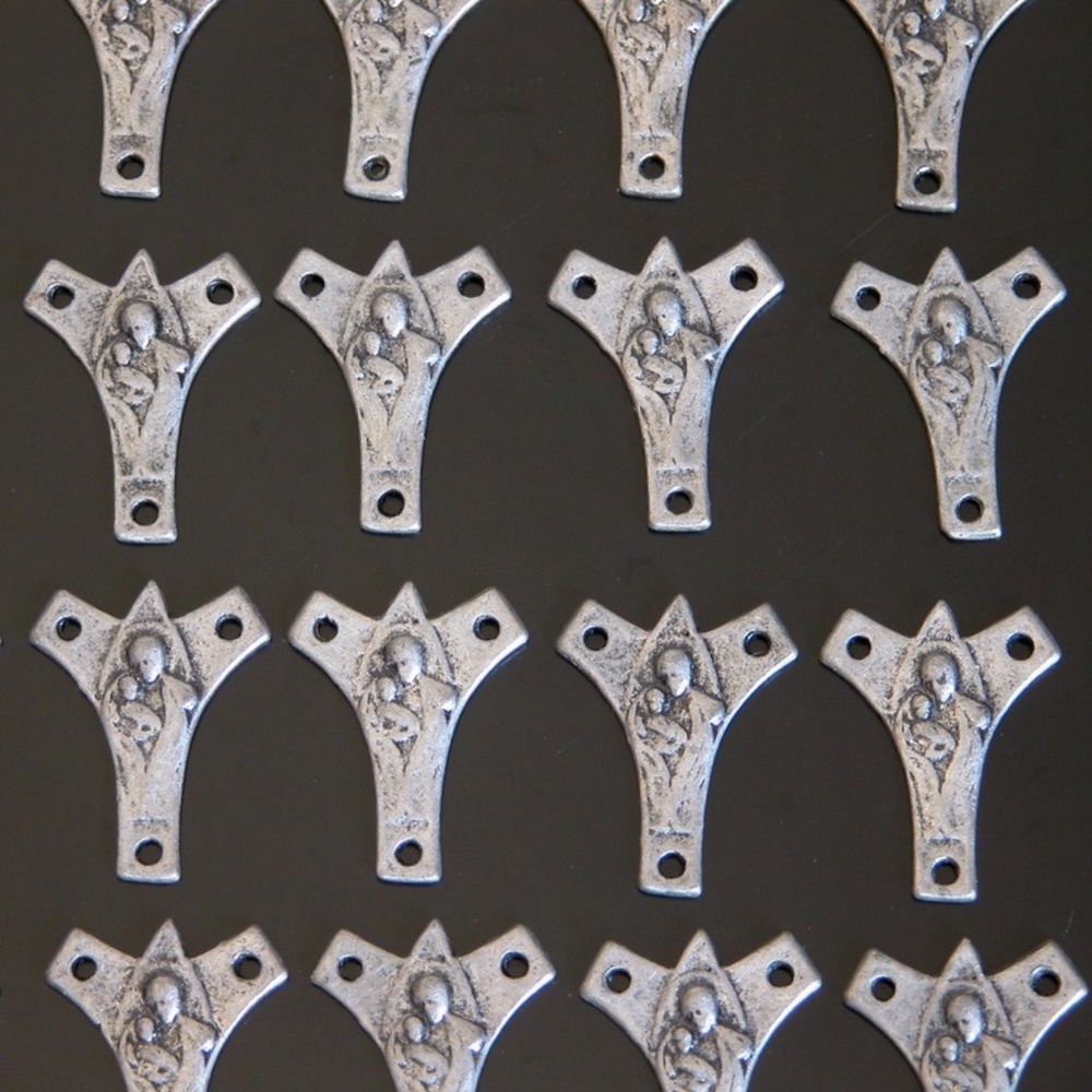 "Our Lady of the Snows" Cross Charms Pendants